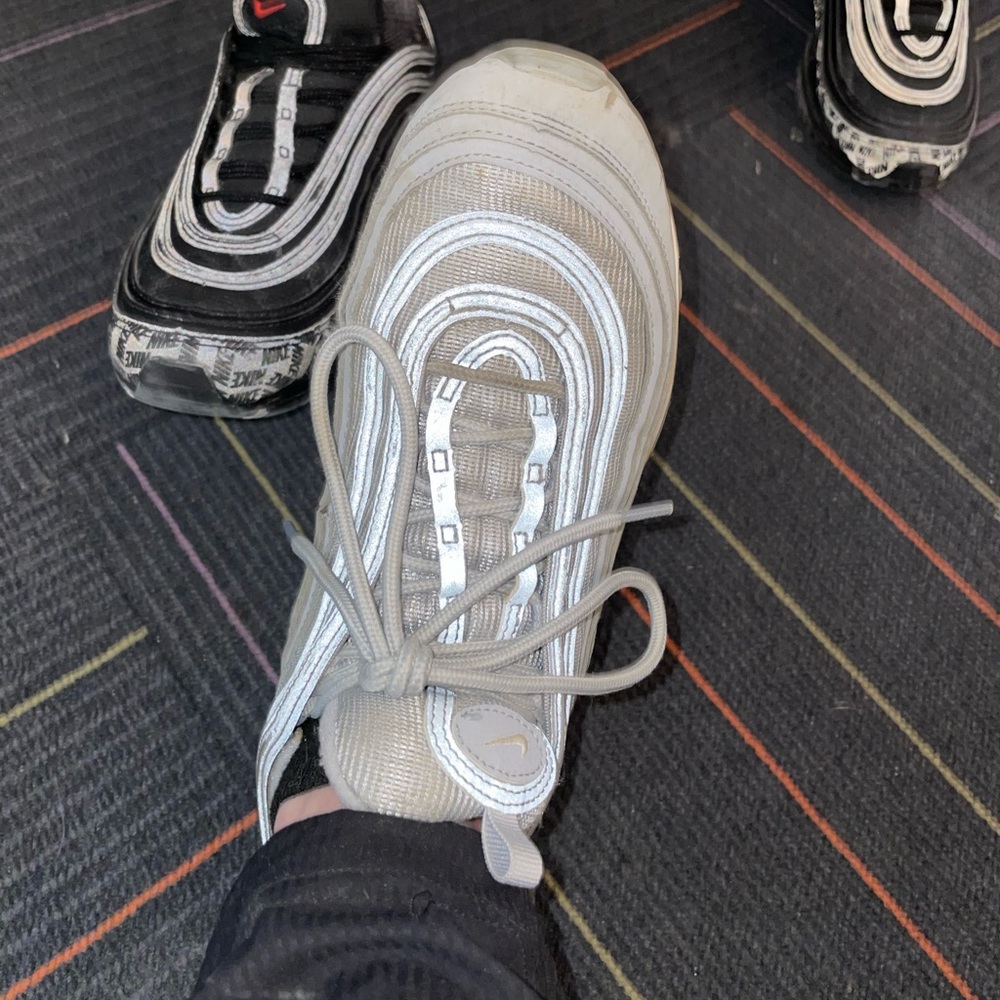 Nike air max 97 silver youth shoe (fits W8.5)